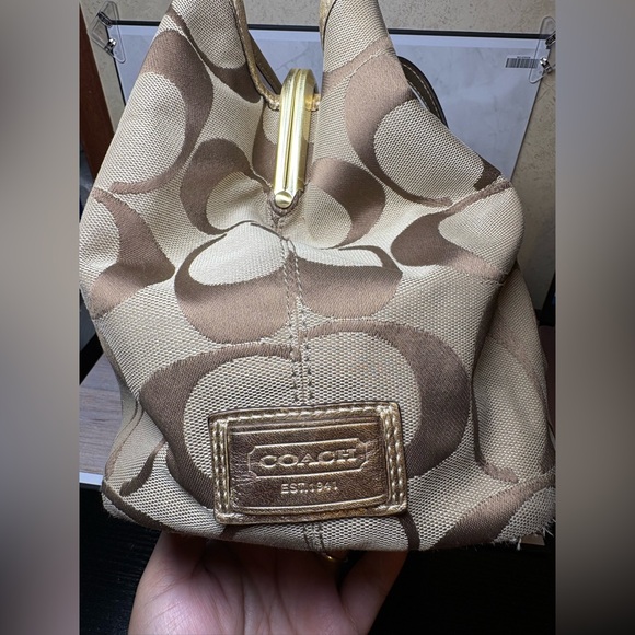 Coach Signature Stripe Carryall - Picture 5 of 16